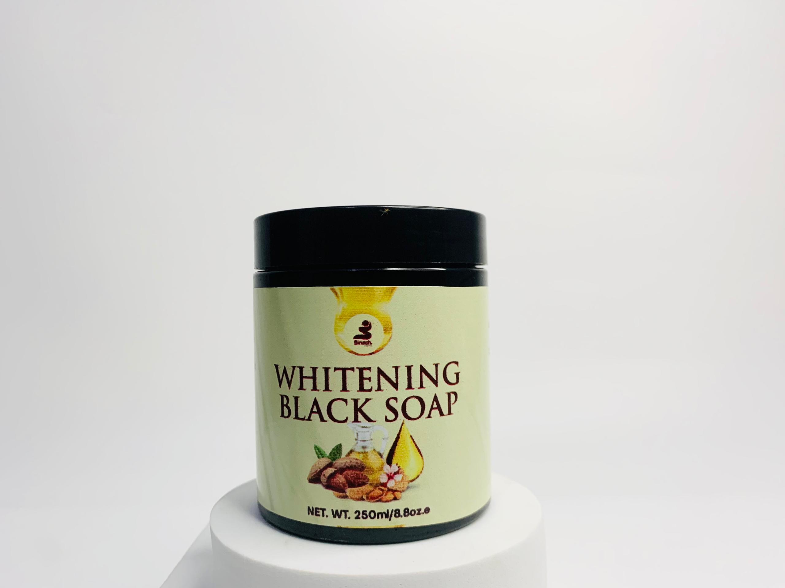 Whitening black soap